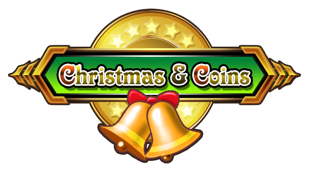 Christmas and coins logo